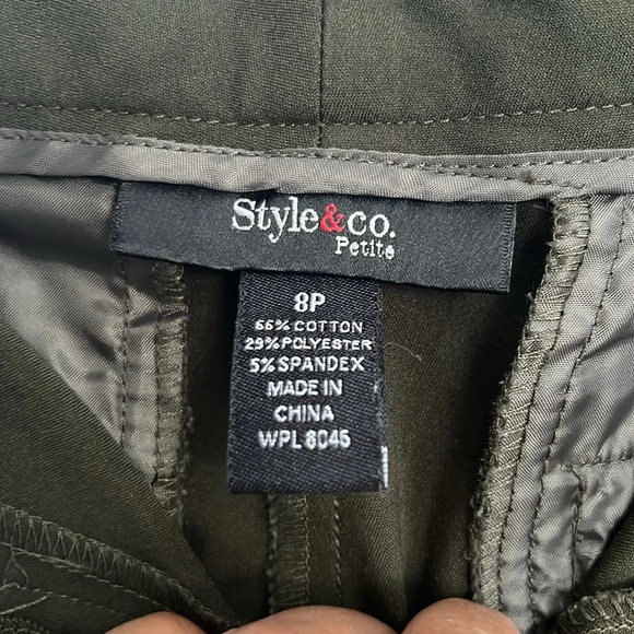 Style & Co. women’s capri pants - 8 petite - green - Picture 5 of 5